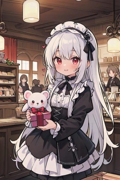 今日はプレゼントするチョコイーターちゃん