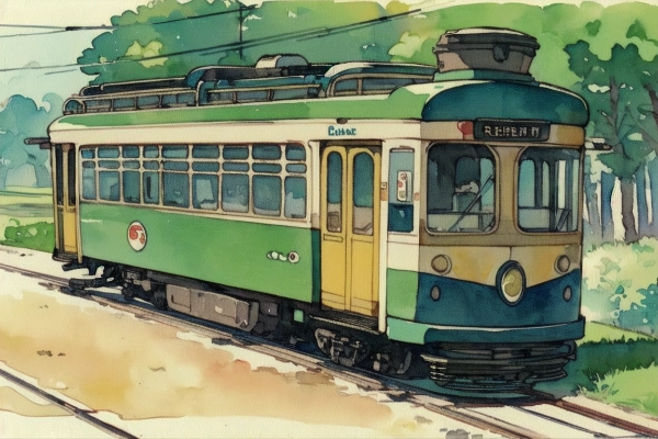 レトロな電車