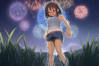 花火会場で漏らしそうになって…