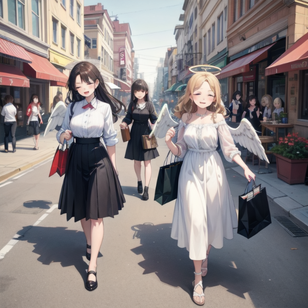 休暇で人間界に降りて来た天使達