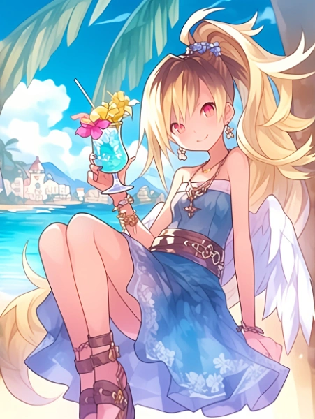 No.1496 邪天使ルシャリエル✕南国のブルーハワイガール