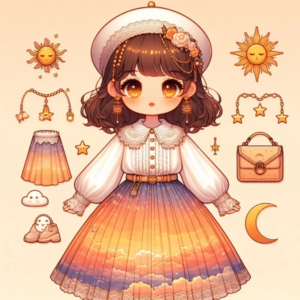 衣装デザイン生成してたら、人物入りが混じった