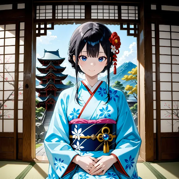 帯留めにブローチを