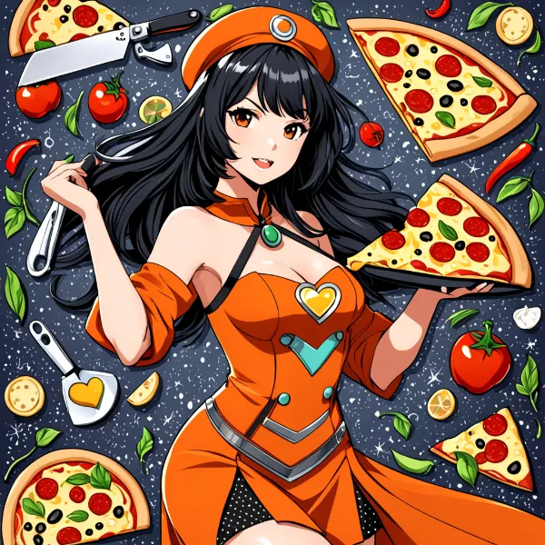 宇宙ピザデリバリーガール(ピザの日)