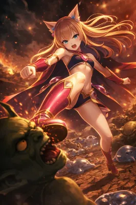 フィジカル派魔法少女ルナティック・セレーネ