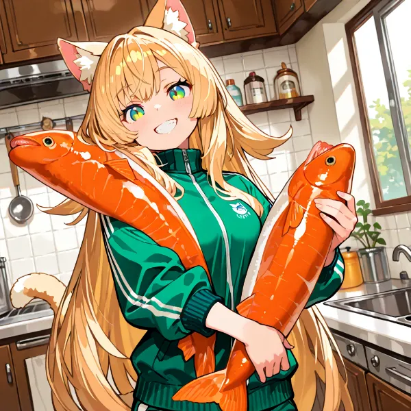 調理前ですにゃー