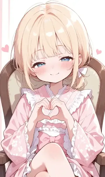 夏輝ちゃんシリーズ「手ハート」