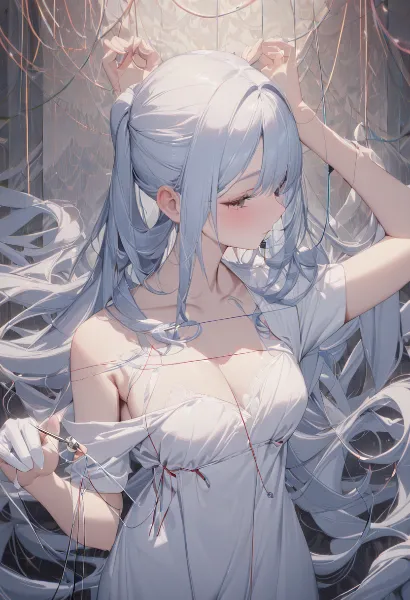 糸の調べに囚われし銀髪の姫