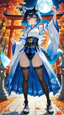 🐺 神無月に舞う巫女 〜狼巫女の奉納舞、見せてやるぜ！〜🌕🐺
