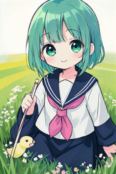 エメラルド色の少女