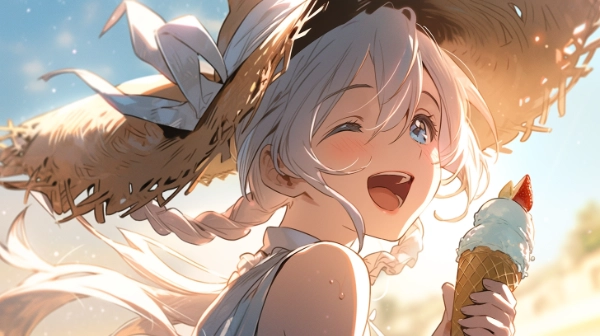 夏の午後とアイス