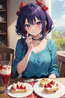 美少女　ショートケーキ
