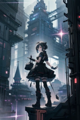 夜明けの黒猫