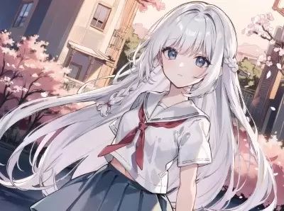 #57 白髪少女