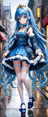 雨の中の姫さま