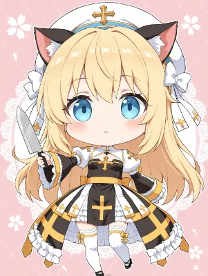 武器を持ったアクビさん