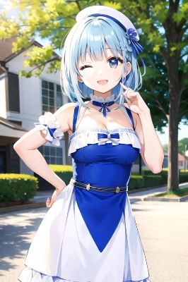 「えへへ」