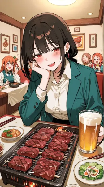 打ち上げ焼き肉パーティー(8月29日,焼き肉の日)