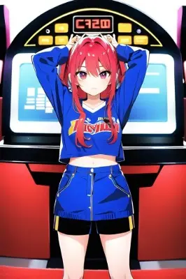 ゲームセンターにて