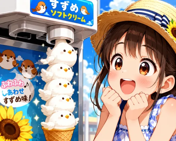 白雀ちゃんソフトクリーム