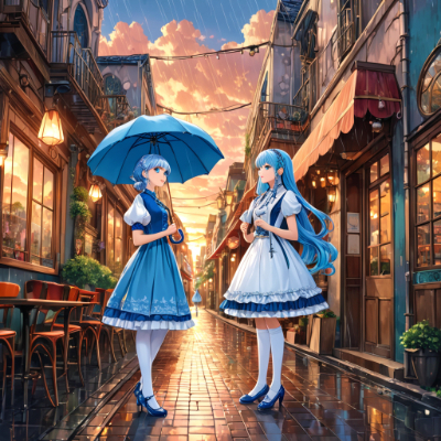 雨の路地