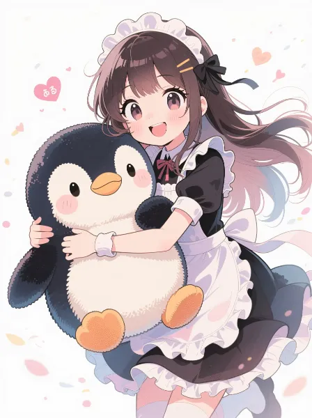 ぬいぐるみとメイドさん