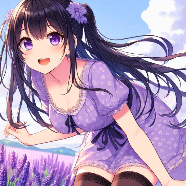 ラベンダーと、うちの子＊その1(8枚)