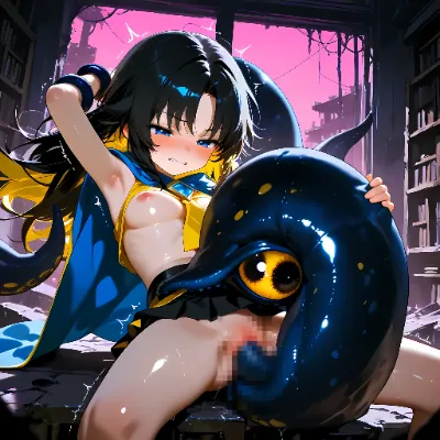 女の子達が恐ろしい眼球系モンスターに・・・2