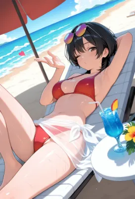 ビーチのハートフル・リラクゼーション