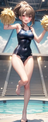 スク水チアリーダー