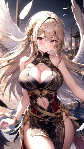 人間鳥族の白い鳥さん