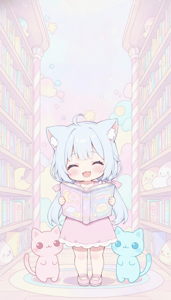 ゆめかわ世界の図書館
