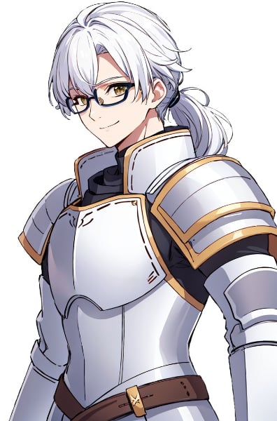 白髪メガネ騎士