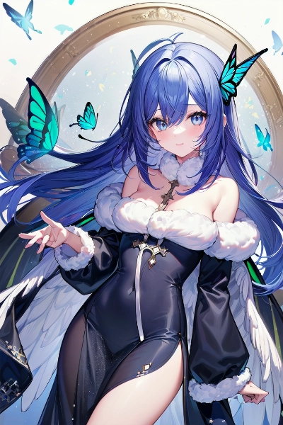 青い蝶