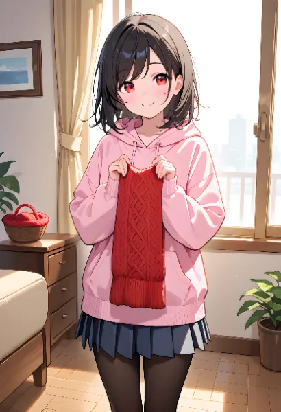 「何を作ってるのって？出来てからのお楽しみだよ♪」