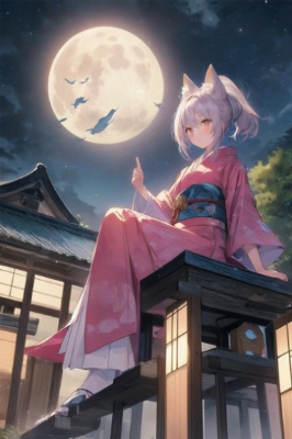 今宵は月が綺麗ですね。