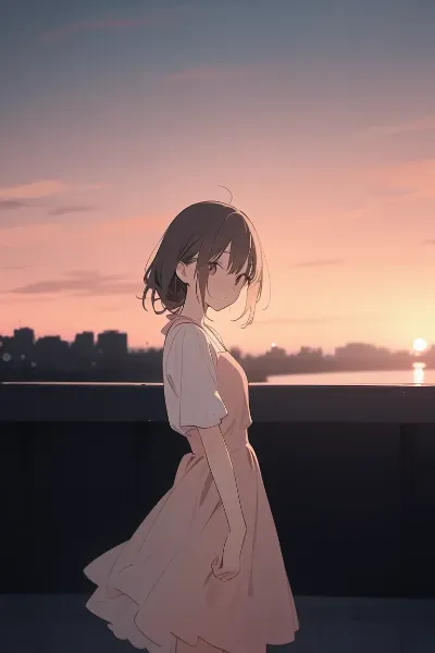 夕日