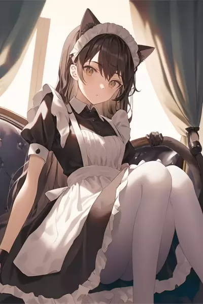 猫耳＋メイド服＋女の子