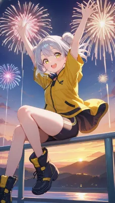 「わー、凄く綺麗♪みんなで集まって見よーよ♪」