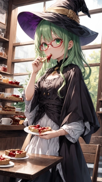 緑髪のお姉さん