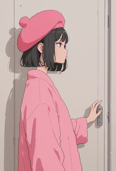 ピンクベレーの少女と隠された扉