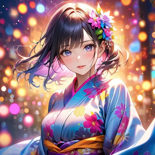 花火の夜に咲く少女