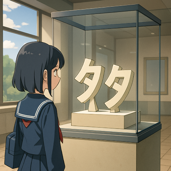 「タタ」の彫刻