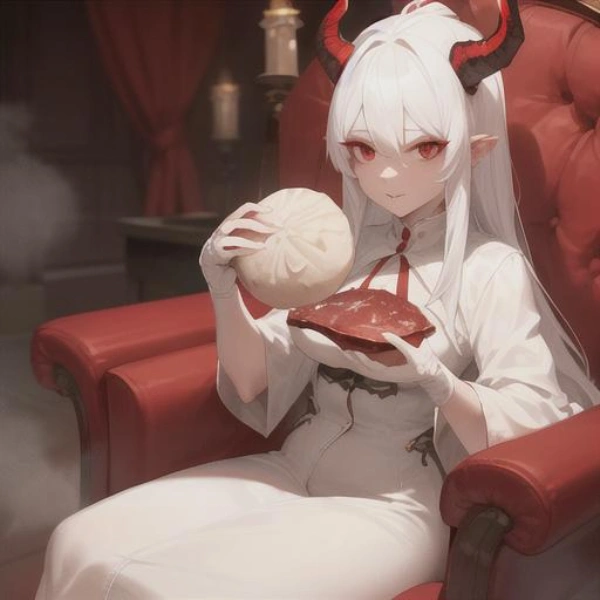 これが人間界で食べられている\"肉まん\"という食べ物なのか。