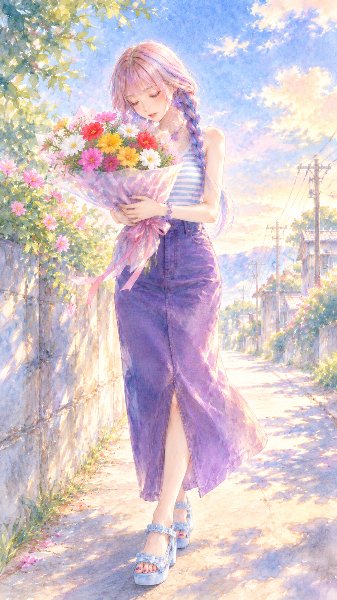 マツボタンの花束（サイちゃん）