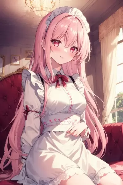 ピンクちゃんのメイド服