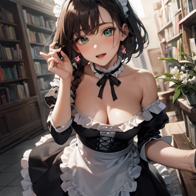 おはようございます。お嬢様。元気なメイドちゃん