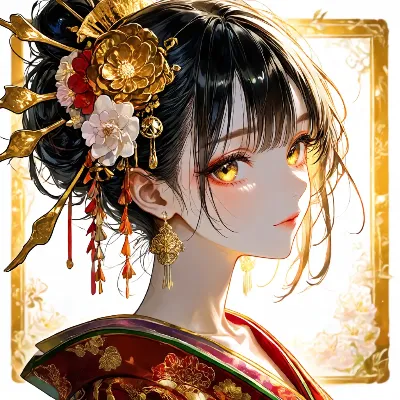 黄金の瞳を持つ花の美姫