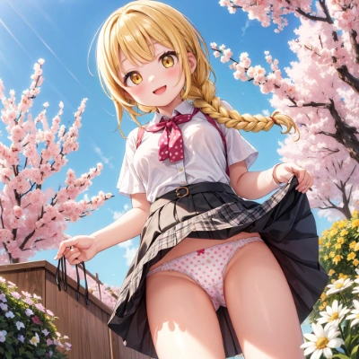 金髪な娘のパンツ