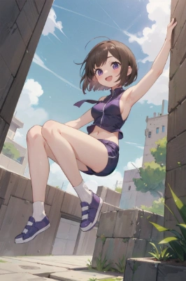 1号ちゃん、パルクール2！
